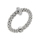 FOPE 18ct White Gold Prima 0.18ct Diamond Ring 74508AX_BB_B_XBX