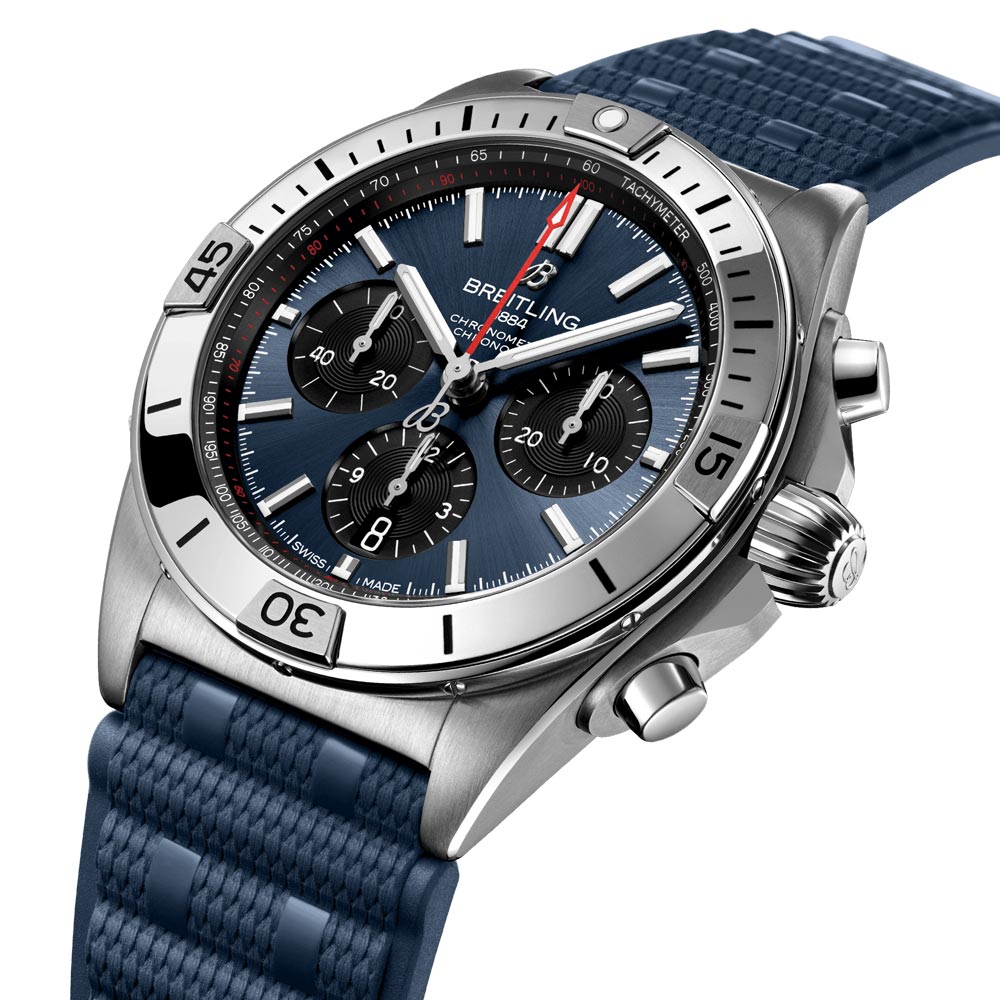 Breitling Chronomat B01 42mm Blue Dial Automatic Chronograph Gents Watch AB0134101C1S1