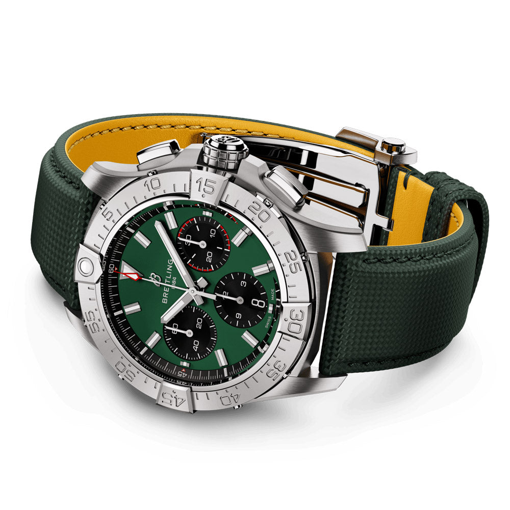 Breitling Avenger B01 Chronograph 42mm Green Dial Automatic Gents Watch AB0146101L1X1