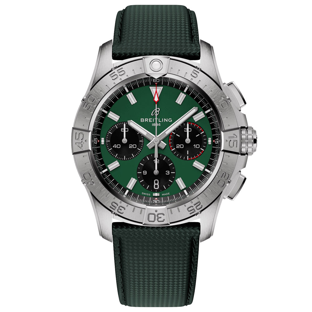 Breitling Avenger B01 Chronograph 42mm Green Dial Automatic Gents Watch AB0146101L1X1