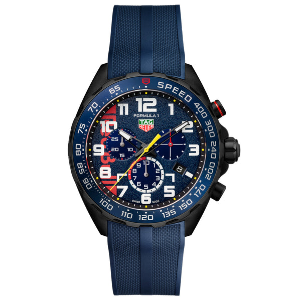 TAG Heuer Formula 1 X Oracle Red Bull Racing Limited Edition 43mm Blue Dial Quartz Chronograph Gents Watch CAZ101AZ.FT8090