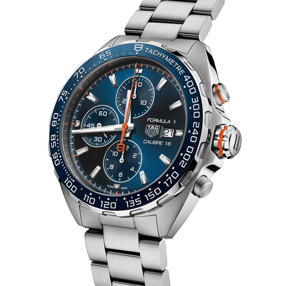 TAG Heuer Formula 1 Chronograph 44mm Blue Dial Automatic Gents Watch CAZ201G.BA0876