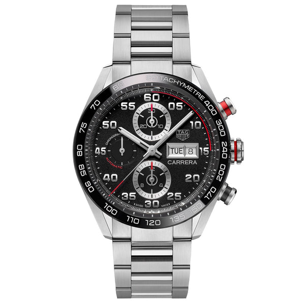 TAG Heuer Carrera 44mm Black Dial Automatic Chronograph Gents Watch CBN2A1AA.BA0643