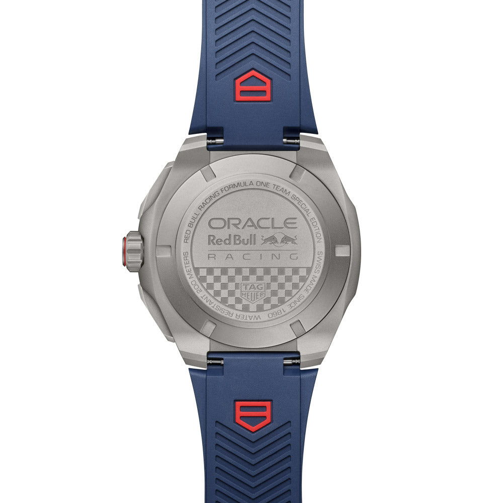 TAG Heuer Formula 1 Chronograph X Oracle Red Bull Racing 44mm Blue Dial Titanium Automatic Gents Watch CBZ2080.FT8091