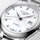 Longines Master Collection 29mm MOP Diamond Dot Dial Automatic Ladies Watch L2.257.4.87.6