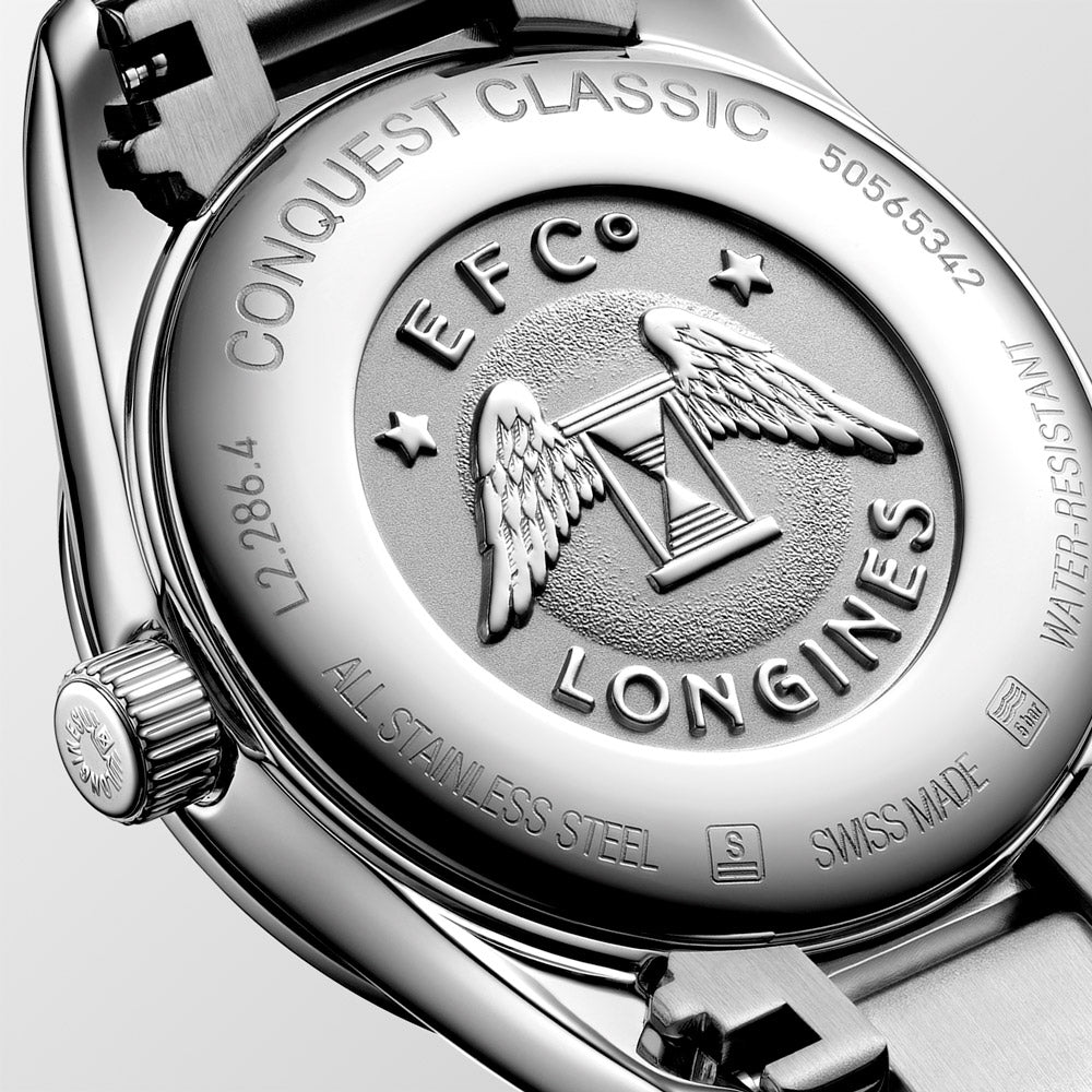 Longines Conquest Classic 29.5mm Silver Dial Ladies Quartz Watch L2.286.4.72.6