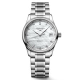 Longines Master Collection 34mm MOP Diamond Dot Dial Automatic Ladies Watch L2.357.4.87.6