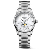 Longines Master Collection 34mm MOP Diamond Dot Dial Moonphase Automatic Ladies Watch L2.409.4.87.6