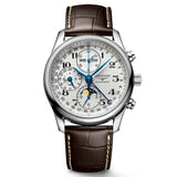 Longines Master Collection 40mm Silver Dial Automatic Chronograph Day & Date Moonphase Gents Watch L2.673.4.78.3