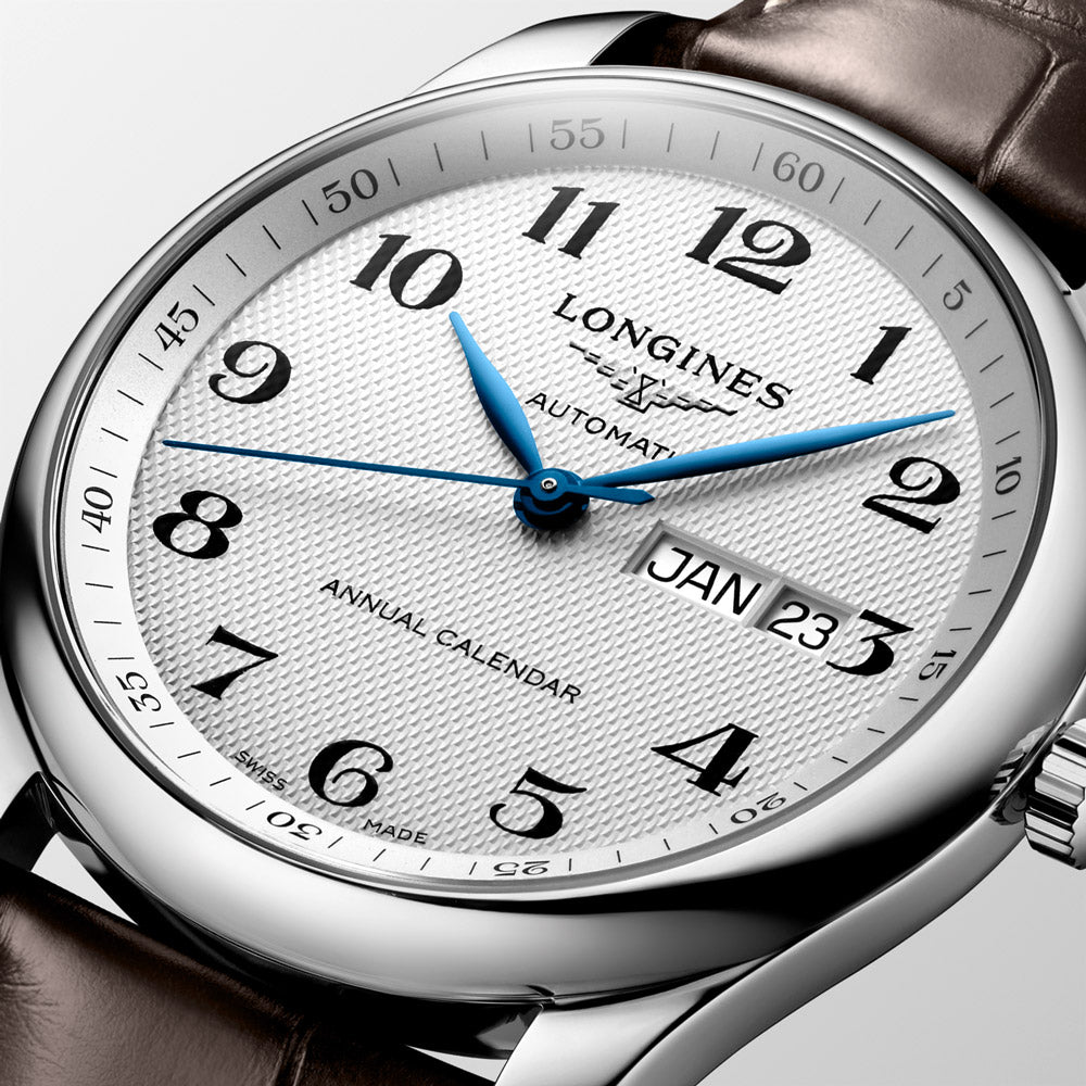 Longines Master Collection 40mm Silver Dial Annual Calendar Automatic Gents Watch L2.910.4.78.3