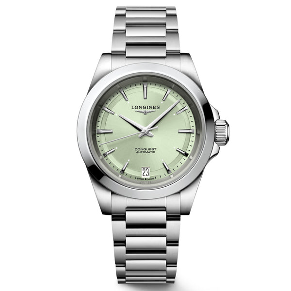 Longines Conquest 34mm Green Dial Automatic Ladies Watch L3.430.4.02.6