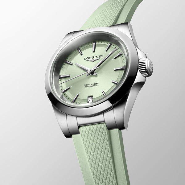 Longines Conquest 34mm Green Dial Automatic Ladies Watch L3.430.4.02.9