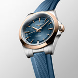 Longines Conquest 34mm Blue Dial 18ct Rose Gold Capped Steel Automatic Ladies Watch L3.430.5.92.9