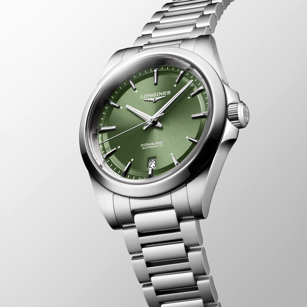 Longines Conquest 38mm Green Dial Automatic Watch L3.720.4.02.6