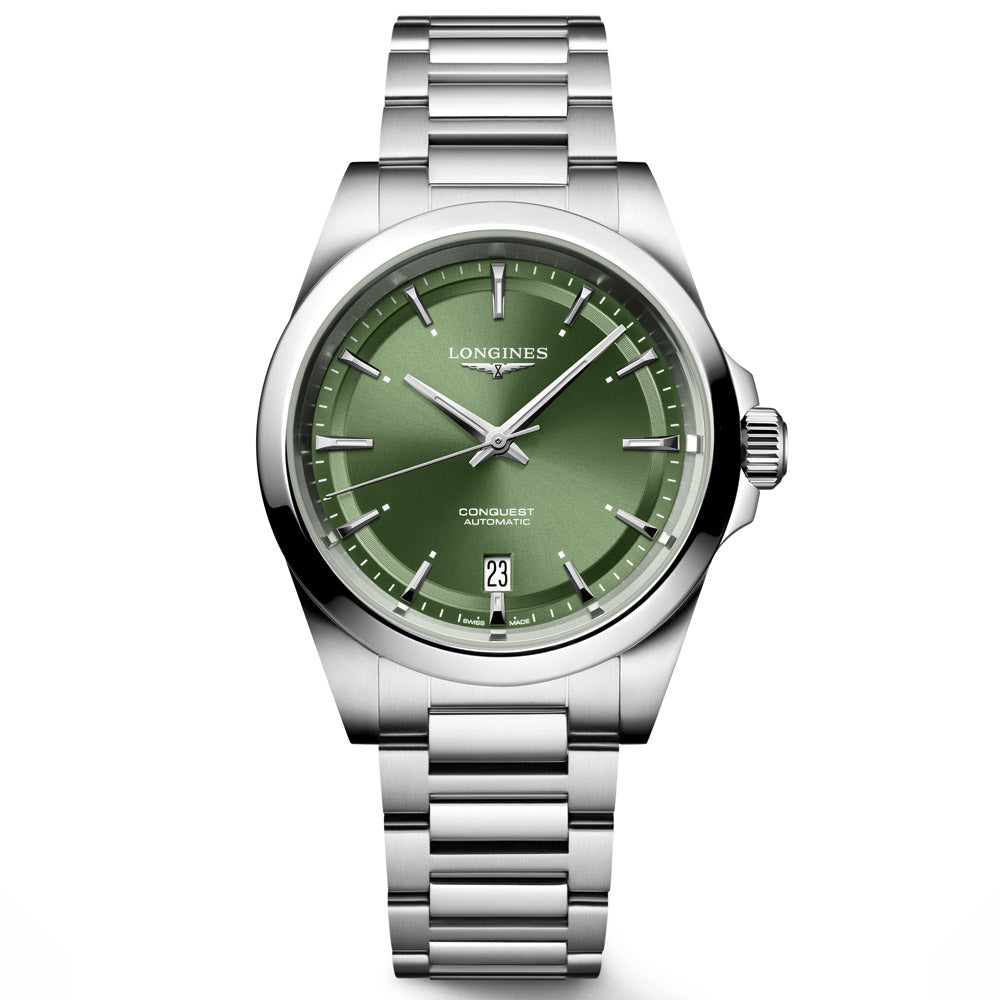 Longines Conquest 38mm Green Dial Automatic Watch L3.720.4.02.6