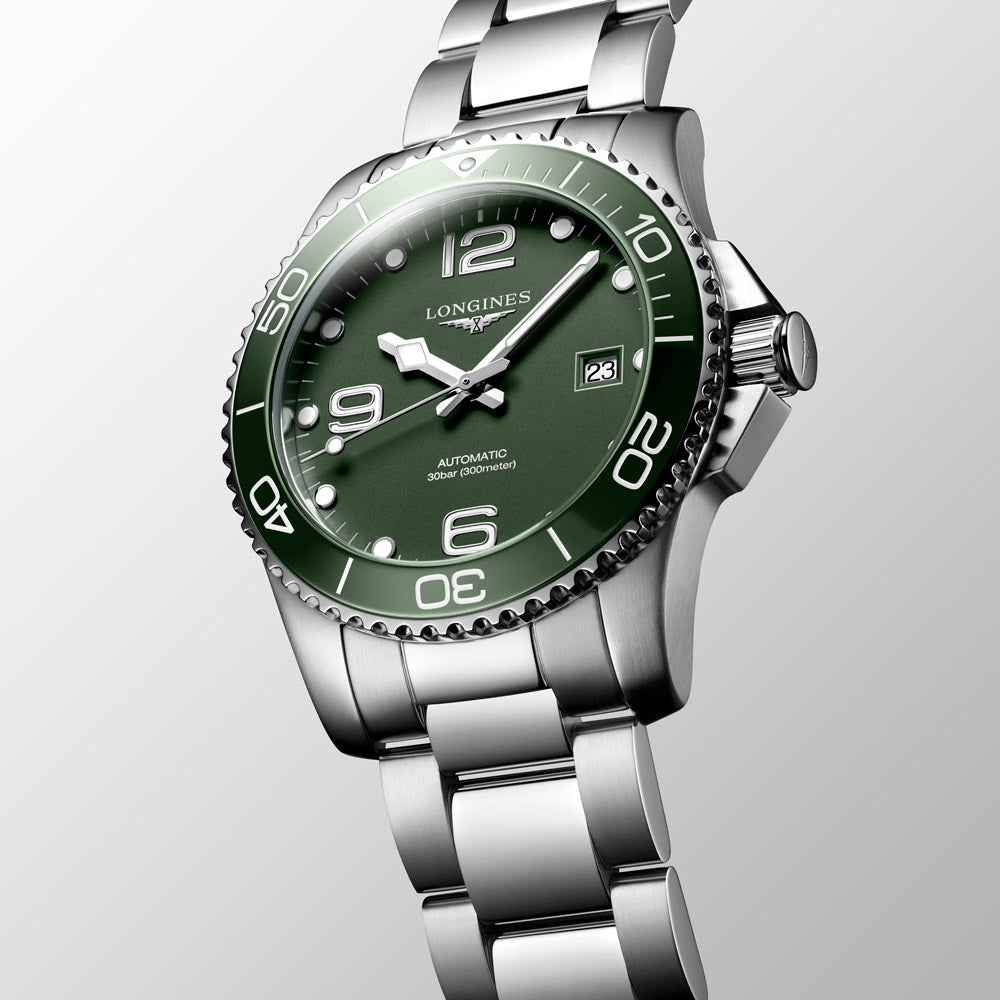 Longines HydroConquest 41mm Green Dial Automatic Gents Watch L3.781.4.06.6