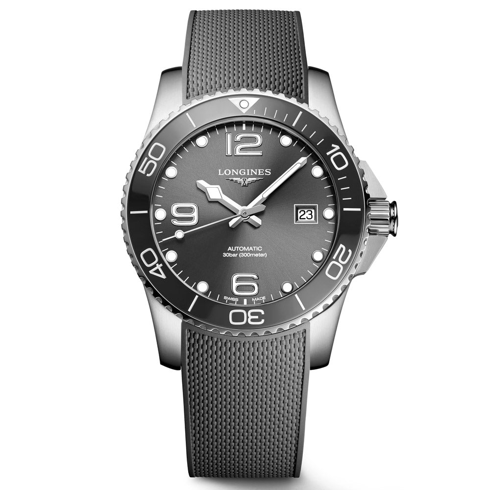 Longines HydroConquest 41mm Grey Dial Automatic Gents Watch L3.781.4.76.9