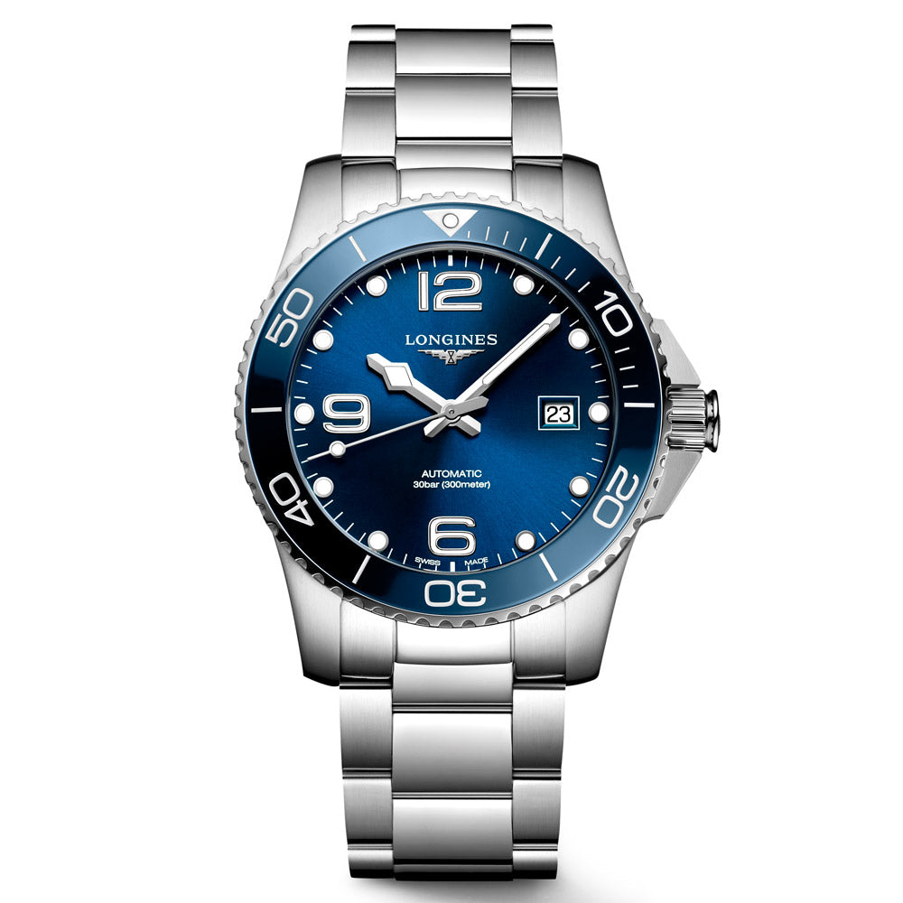 Longines HydroConquest 41mm Blue Dial Automatic Gents Watch L3.781.4.96.6