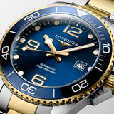 Longines HydroConquest 43mm Blue Dial Yellow PVD Steel Automatic Gents Watch L3.782.3.96.7