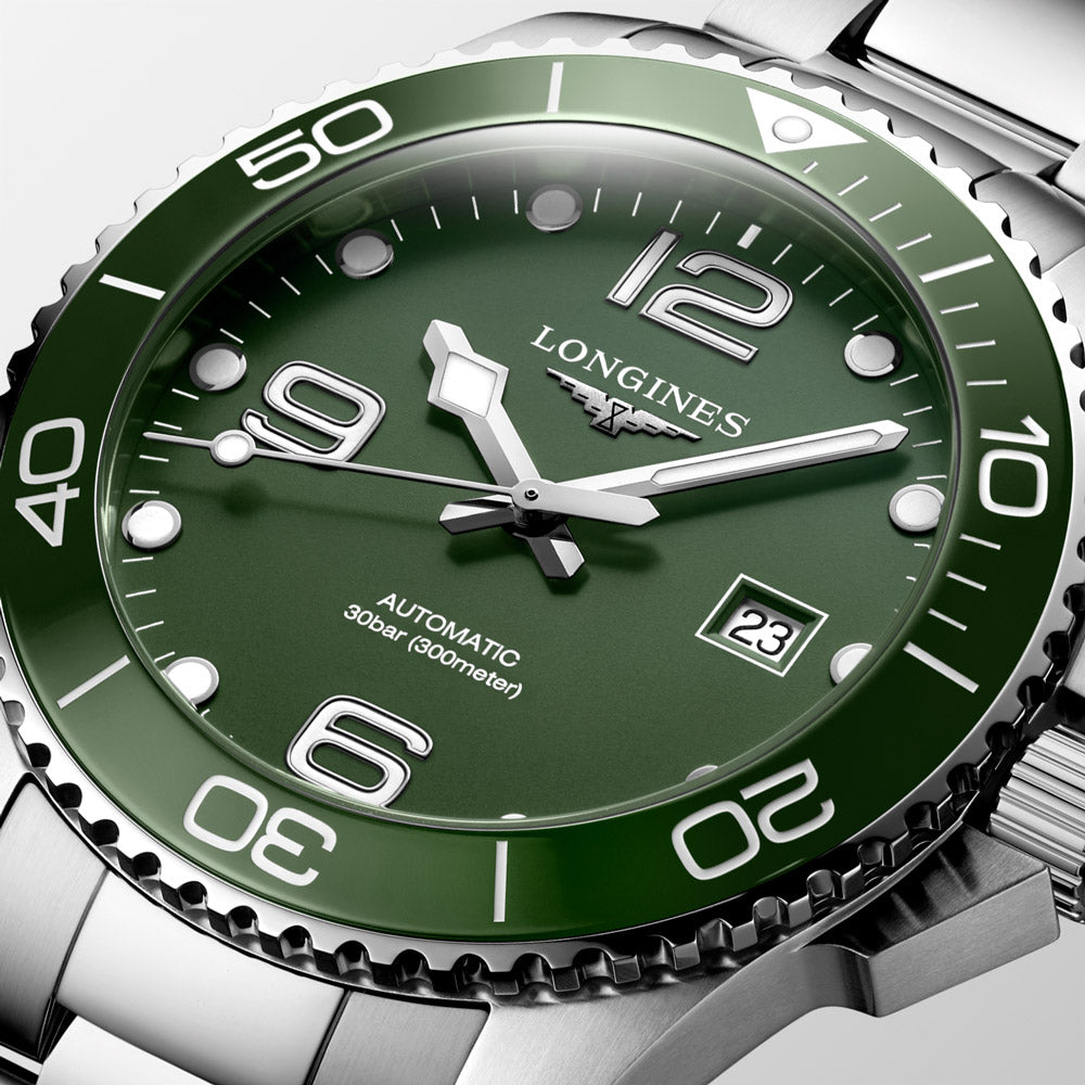 Longines HydroConquest 43mm Green Dial Automatic Gents Watch L3.782.4.06.6