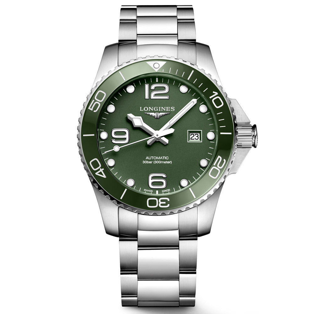 Longines HydroConquest 43mm Green Dial Automatic Gents Watch L3.782.4.06.6