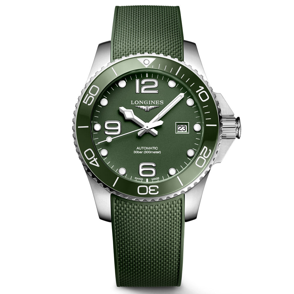 Longines HydroConquest 43mm Green Dial Automatic Gents Watch L3.782.4.06.9