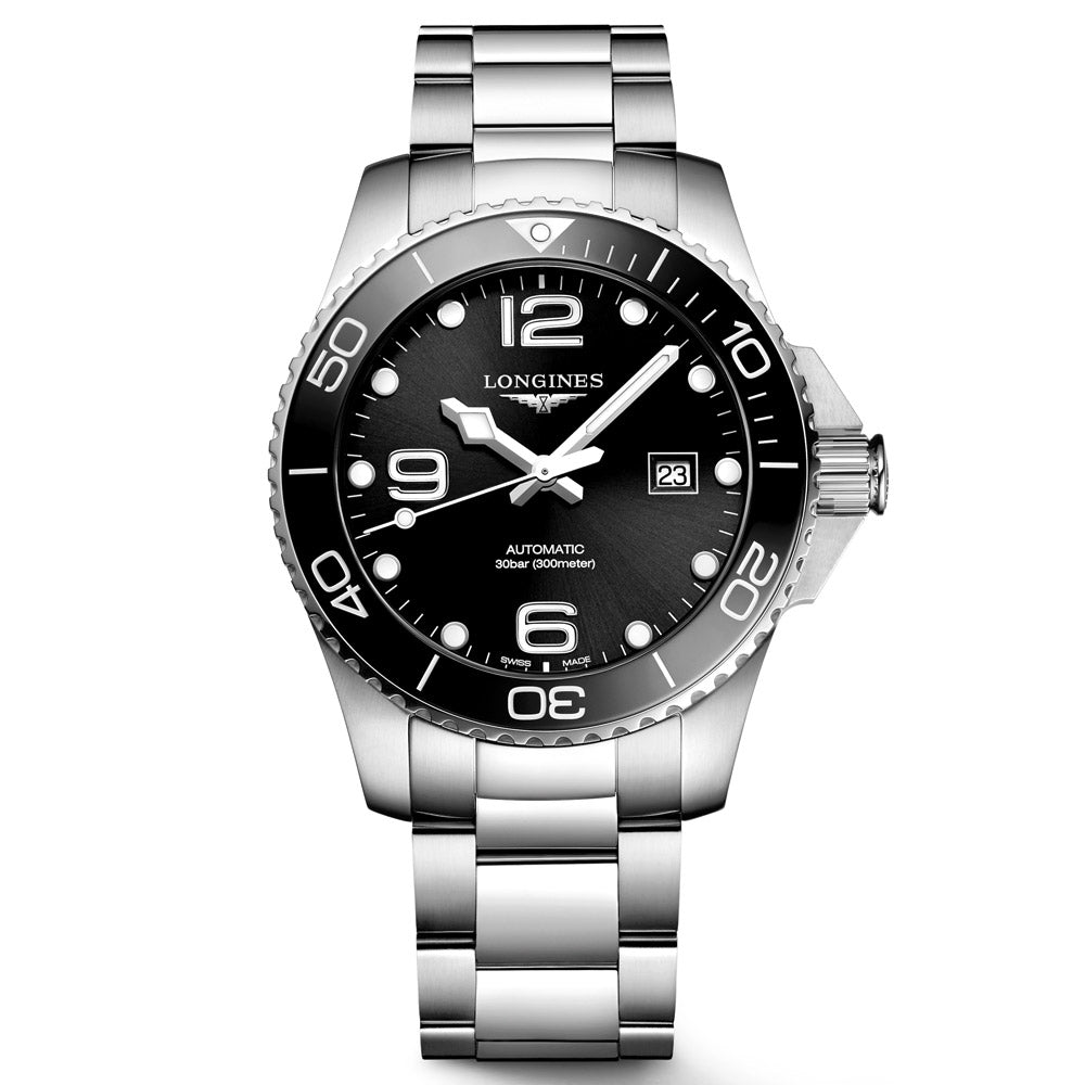 Longines HydroConquest 43mm Black Dial Automatic Gents Watch L3.782.4.56.6