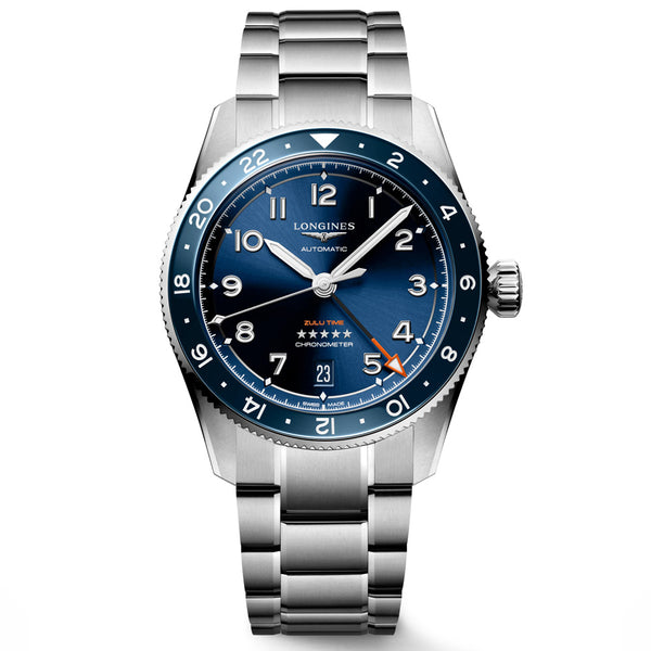 Longines Spirit Zulu Time GMT 39mm Blue Dial Automatic Watch L3.802.4.93.6