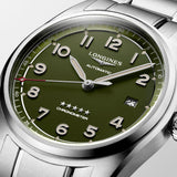 Longines Spirit 40mm Green Dial Automatic Watch L3.810.4.03.6