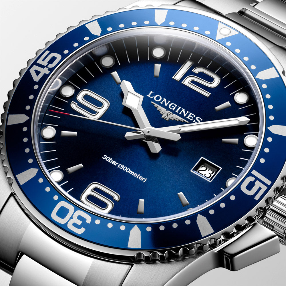 Longines HydroConquest 44mm Blue Dial Gents Quartz Watch L3.840.4.96.6