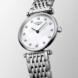 Longines La Grande Classique 24mm MOP Diamond Dot Dial Ladies Quartz Watch L4.209.4.87.6