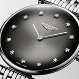 Longines La Grande Classique 29mm Grey Dial Diamond Ladies Quartz Watch L4.512.4.77.6