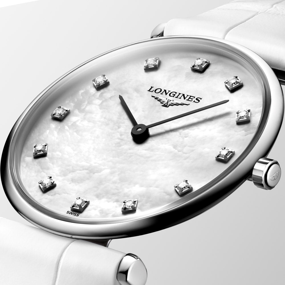 Longines La Grande Classique 29mm MOP Dial Diamond Ladies Quartz Watch L4.512.4.87.0