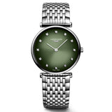 Longines La Grande Classique 29mm Green Dial Diamond Ladies Quartz Watch L4.512.4.92.6