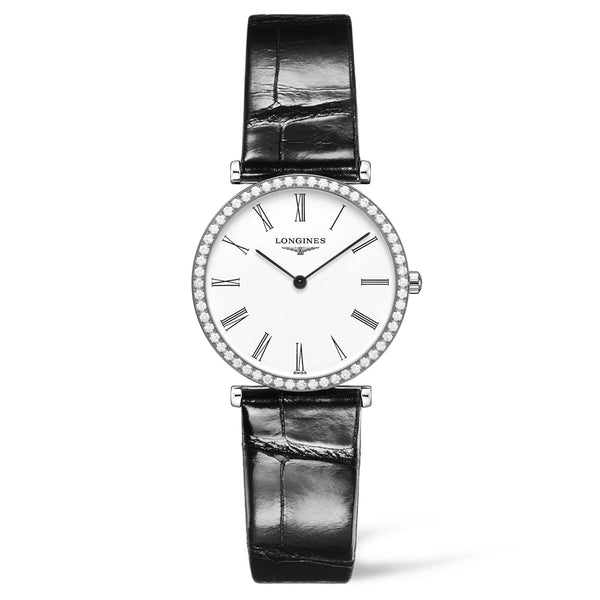 Longines La Grande Classique 29mm White Dial Diamond Quartz Ladies Watch L4.513.0.11.2