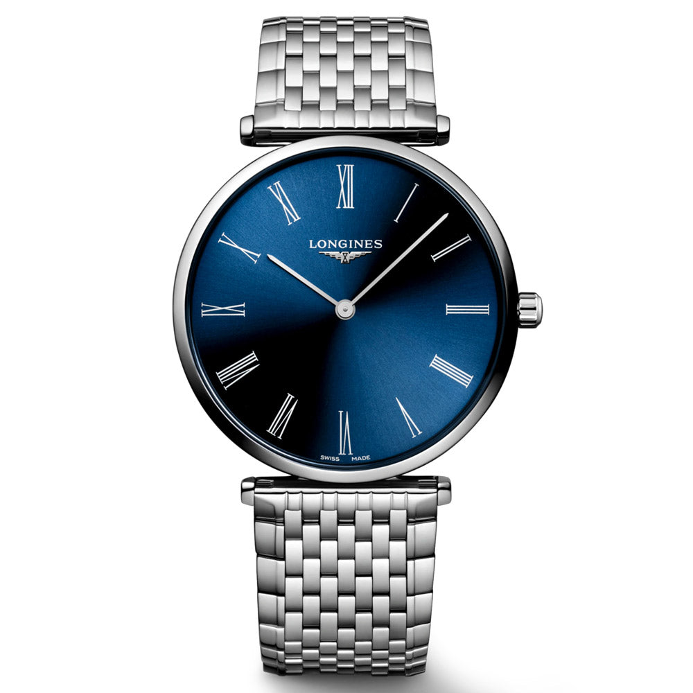 Longines La Grande Classique 38mm Blue Dial Stainless Steel Quartz Watch L4.866.4.94.6