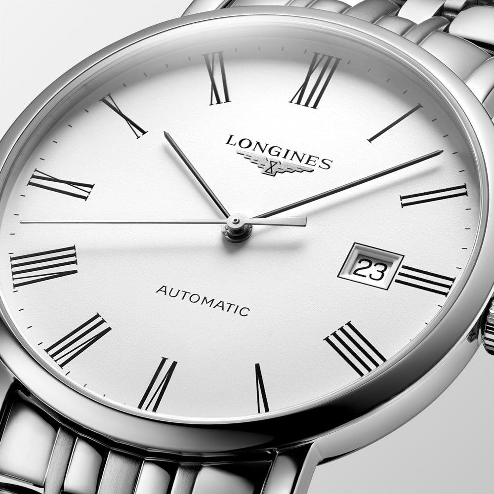 Longines Elegant Collection 39mm White Dial Automatic Watch L4.910.4.11.6