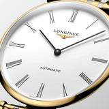 Longines La Grande Classique 38mm White Dial Yellow PVD Steel Automatic Watch L4.918.2.11.7