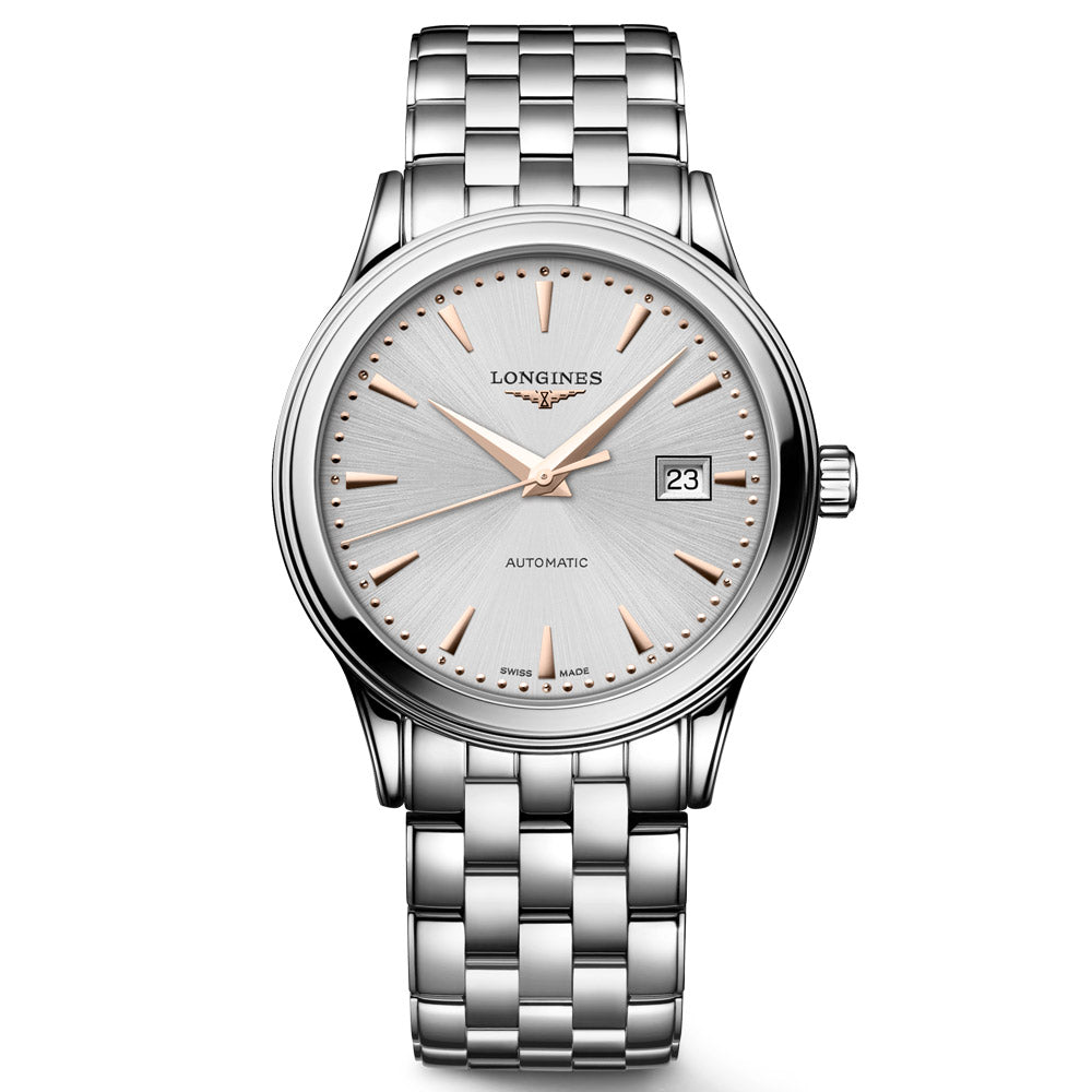 Longines Flagship 40mm Silver Dial Automatic Gents Watch L4.984.4.70.6