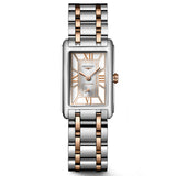 Longines DolceVita White Dial 18ct Rose Gold & Steel Ladies Quartz Watch L5.255.5.75.7