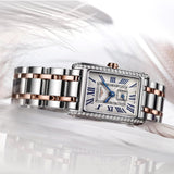 Longines DolceVita Silver Dial 18ct Rose Gold Capped Steel Diamond Ladies Quartz Watch L5.512.5.79.7