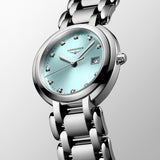 Longines PrimaLuna 30mm Blue Dial Diamond Ladies Quartz Watch L8.122.4.90.6