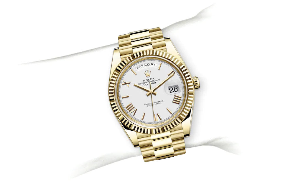 40mm day date yellow gold hot sale