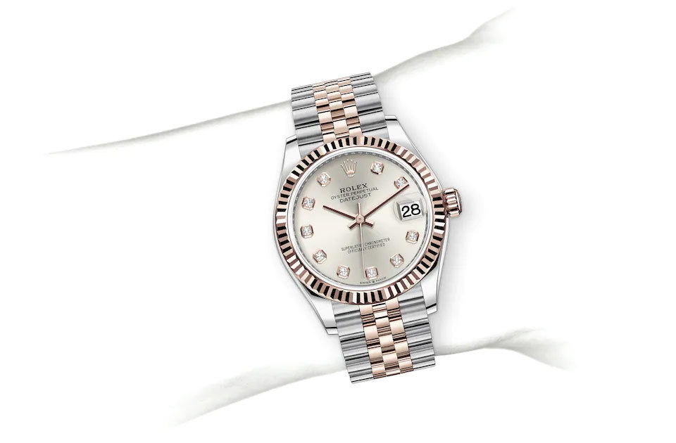 Oyster perpetual datejust deals 31 rose gold