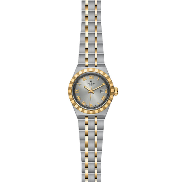 TUDOR Royal 28mm Silver Dial 18ct Gold and Steel Automatic Ladies Watch M28303-0001