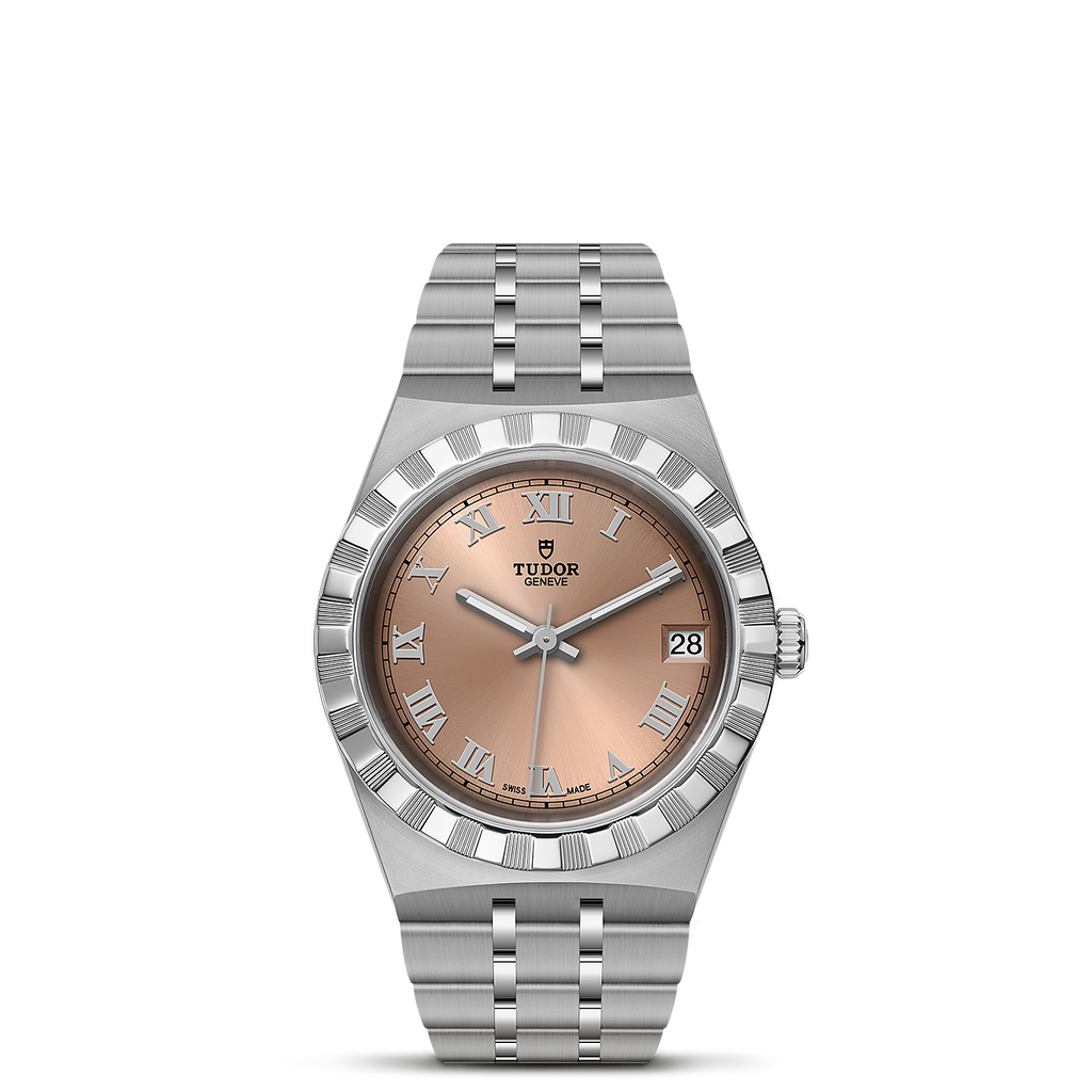 TUDOR Royal 34mm Salmon Dial Ladies Watch M28400-0009