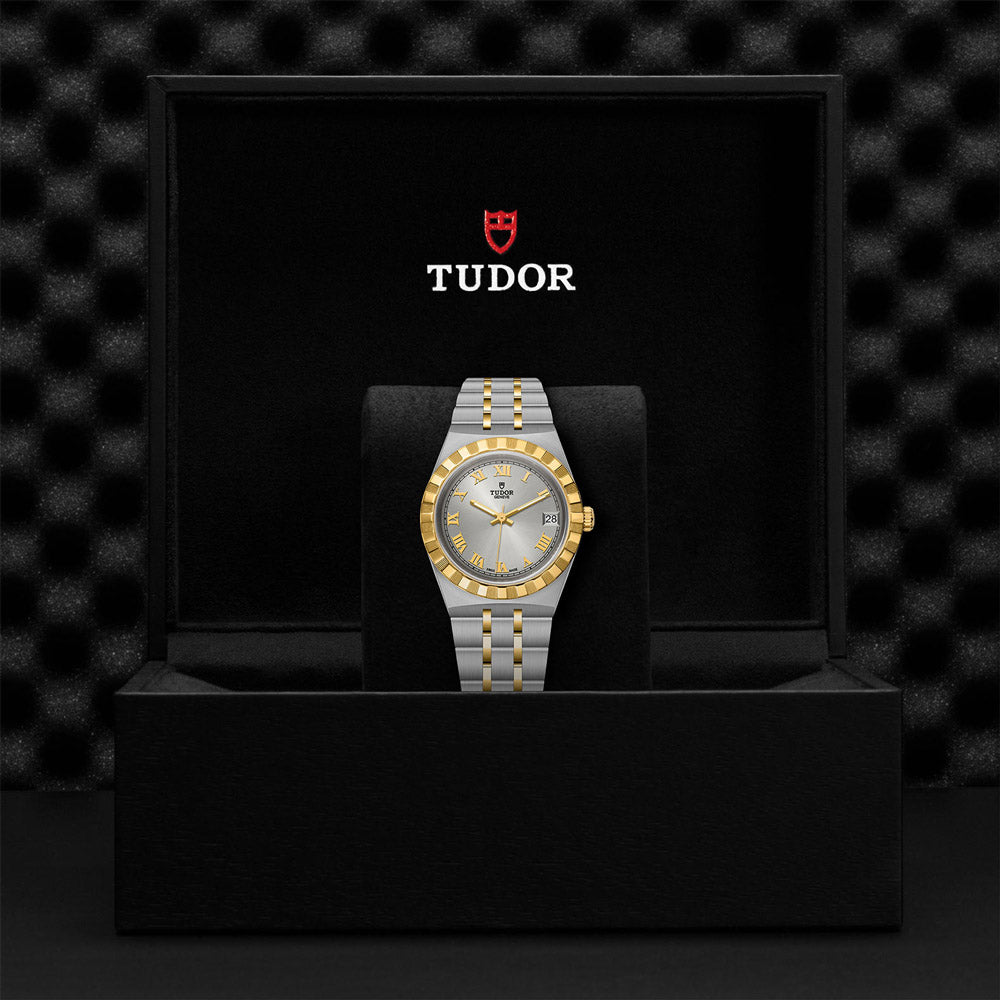 TUDOR Royal 34mm Silver Dial Steel & Gold Ladies Watch M28403-0001