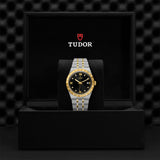 TUDOR Royal 38mm Black Diamoned Set Dial Steel & Gold Watch M28503-0004