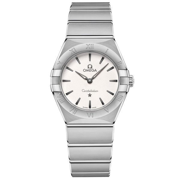 OMEGA Constellation 28mm Silver Dial Ladies Quartz Watch 13110286002001