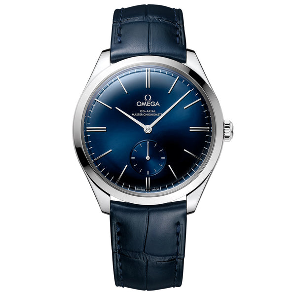 OMEGA De Ville Tresor Small Seconds 40mm Blue Dial Manual Wound Gents Watch 43513402103002